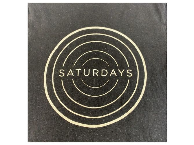 Autre Marque T-shirt in cotone Saturdays Surf NYC Nero - vista 6