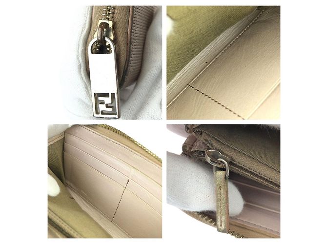 Fendi Leder-Langgeldbörse mit Reißverschluss Pink - Ansicht 7