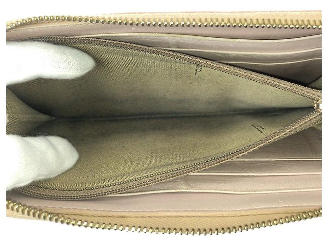 Fendi Leder-Langgeldbörse mit Reißverschluss Pink - Ansicht 9