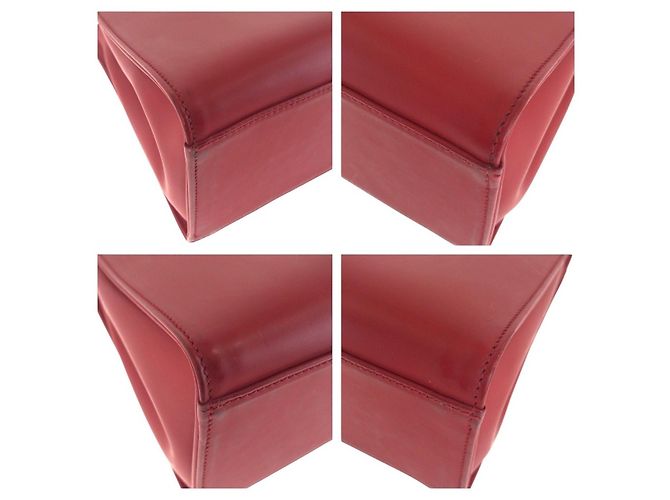 Borsa 2way in pelle Bamboo Gucci Nero Rosso - vista 3
