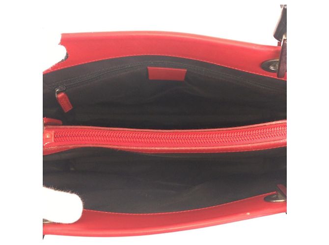 Borsa 2way in pelle Bamboo Gucci Nero Rosso - vista 9