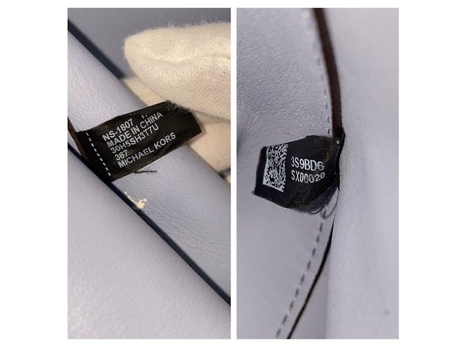 Bolso Tote 2 vías de cuero Michael Kors Azul - vista 5