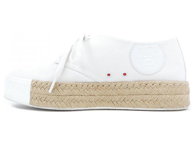 Hermès Scarpe in pelle Hermes Loa Rosa36 Bianco - vista 2