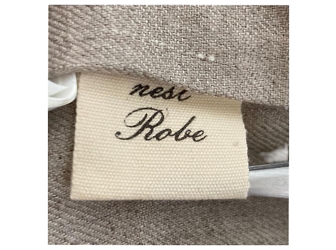 Autre Marque nest Robe Chaleco de tweed de lino y lana Castaño - vista 5