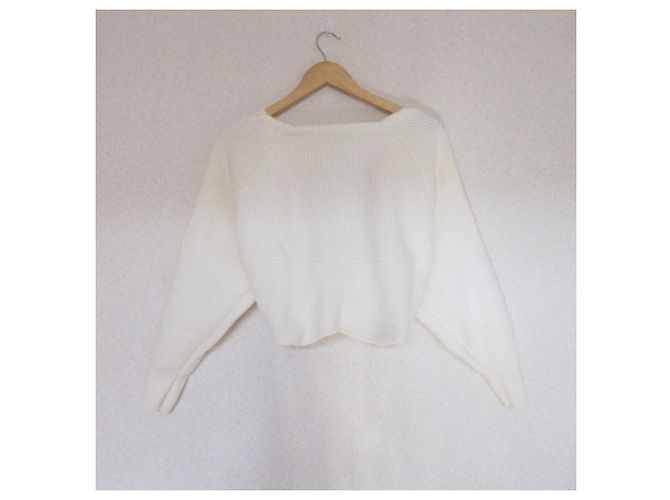 Autre Marque Apuweiser-riche Stricktop Weiß - Ansicht 2