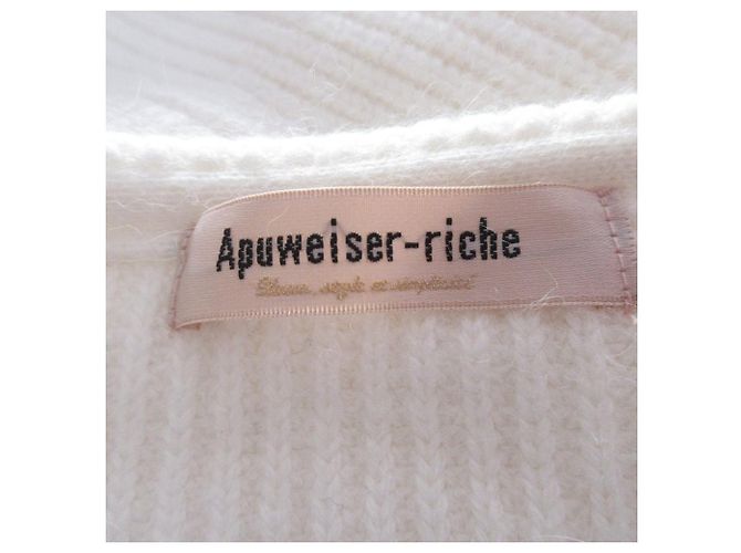 Autre Marque Apuweiser-riche Stricktop Weiß - Ansicht 8