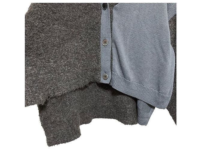 Autre Marque Cardigan ayane Docking Castaño Gris antracita - vista 3
