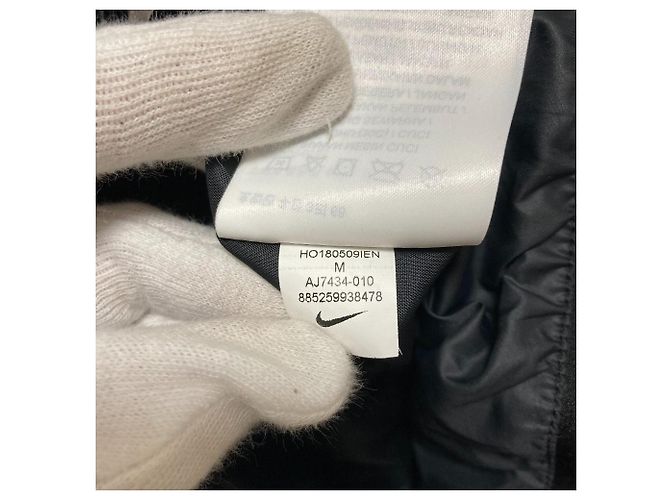 Autre Marque Cappotto lungo imbottito Nike Nero - vista 12