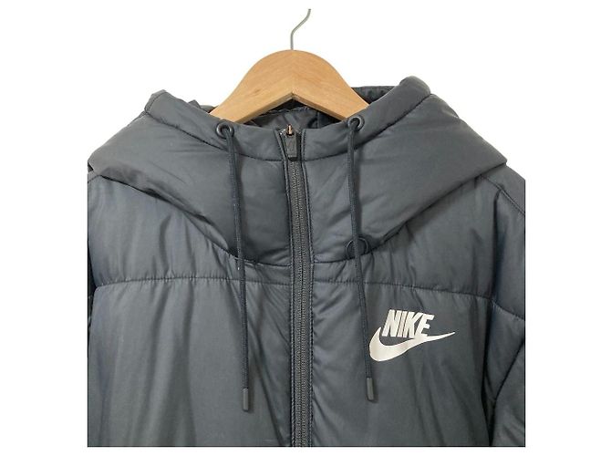 Autre Marque Cappotto lungo imbottito Nike Nero - vista 4