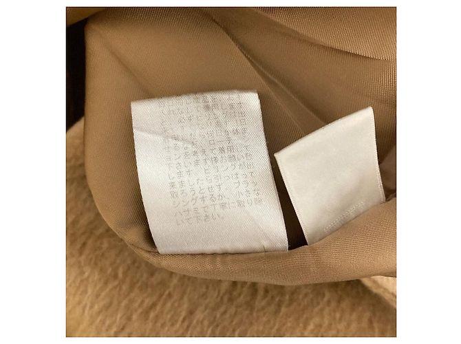 Autre Marque INED Wool Collarless Coat Beige - view 5