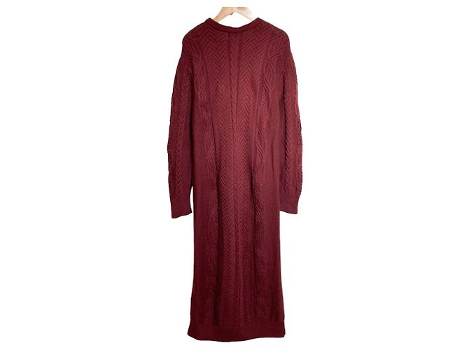 Vestido de punto trenzado Theory Púrpura - vista 2