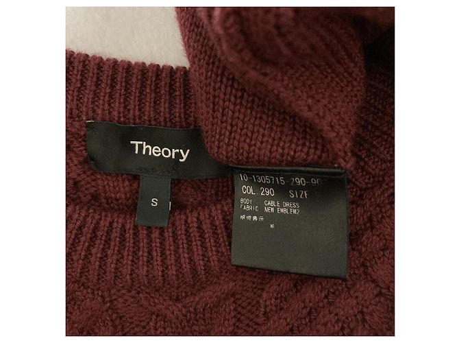 Vestido de punto trenzado Theory Púrpura - vista 5