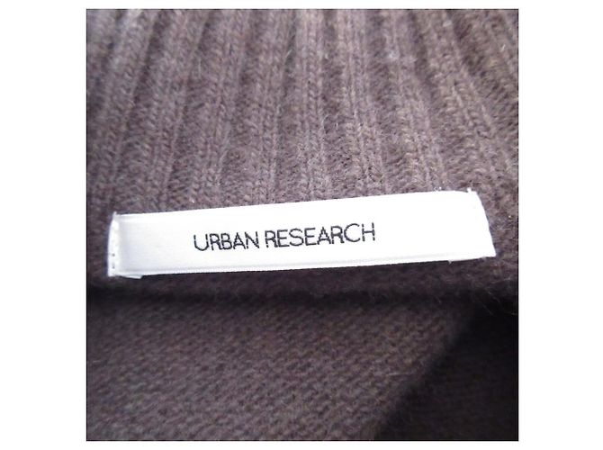 Autre Marque URBAN RESEARCH Jersey de punto con cuello en V Castaño Marrón oscuro - vista 6