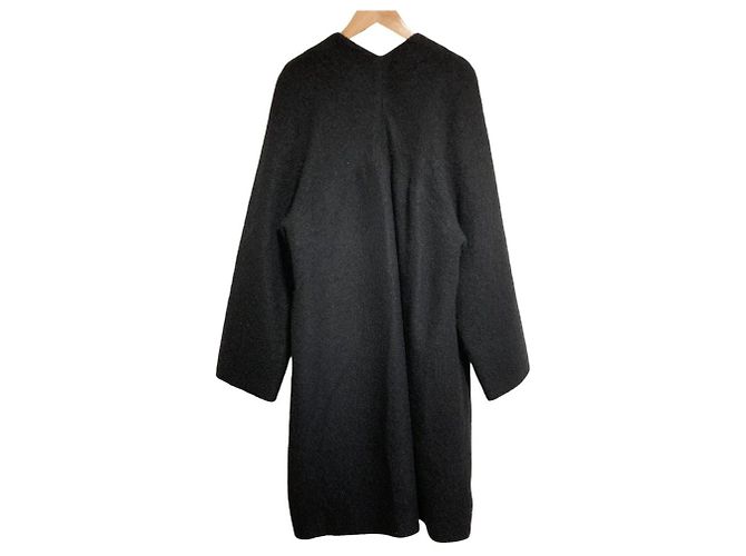 Autre Marque Abrigo sin cuello de mohair ADAM ET ROPE Negro - vista 2