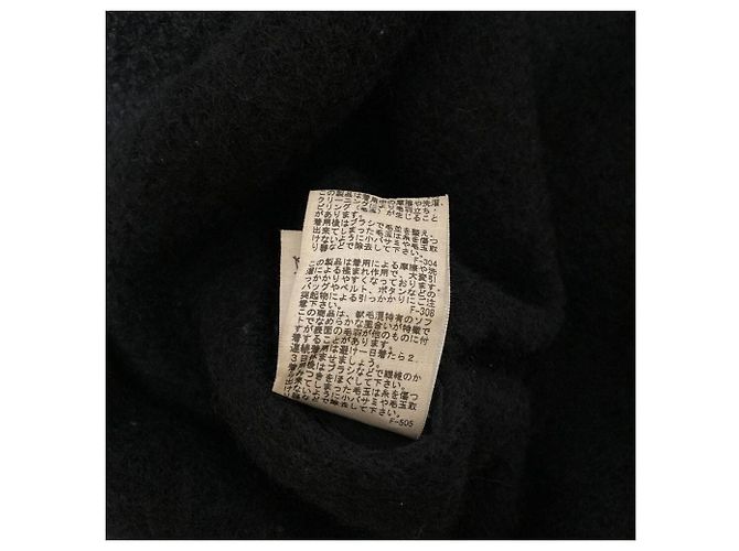 Autre Marque Abrigo sin cuello de mohair ADAM ET ROPE Negro - vista 7