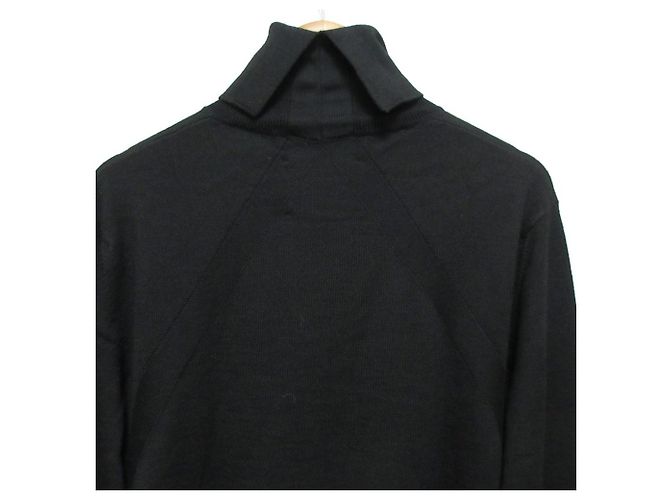 Jil Sander Wool Turtleneck Sweater Black - view 4