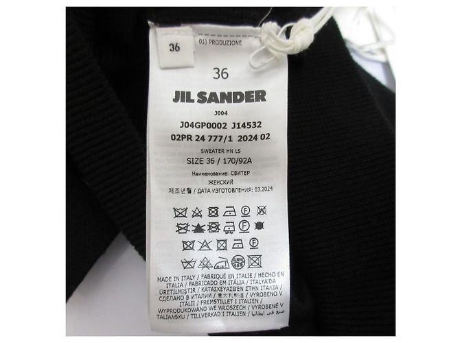 Jil Sander Wool Turtleneck Sweater Black - view 9