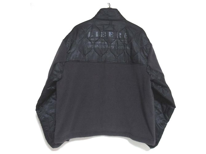 Autre Marque Giacca in pile con zip in nylon LIBERE Marrone - vista 2