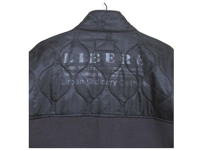 Autre Marque Giacca in pile con zip in nylon LIBERE Marrone - vista 5