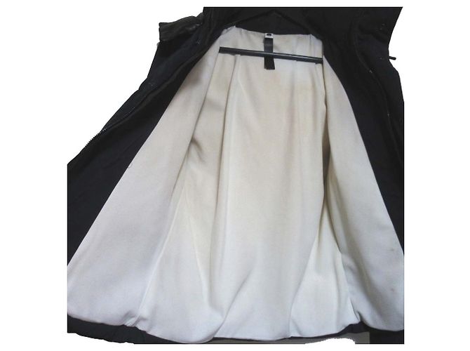 Autre Marque Chaqueta de cuero y plumón wjk Negro - vista 4