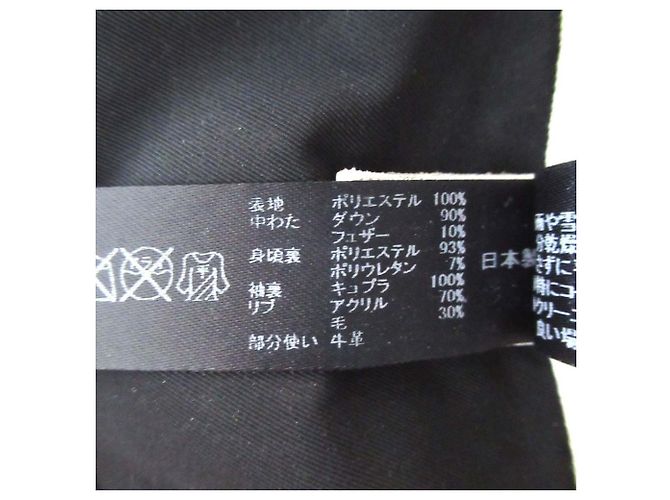 Autre Marque Chaqueta de cuero y plumón wjk Negro - vista 7