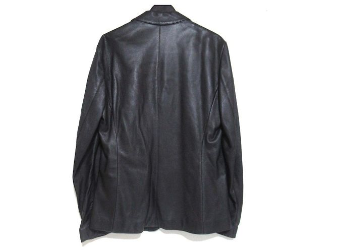 Chaqueta entallada de piel de ciervo Giorgio Armani - vista 2