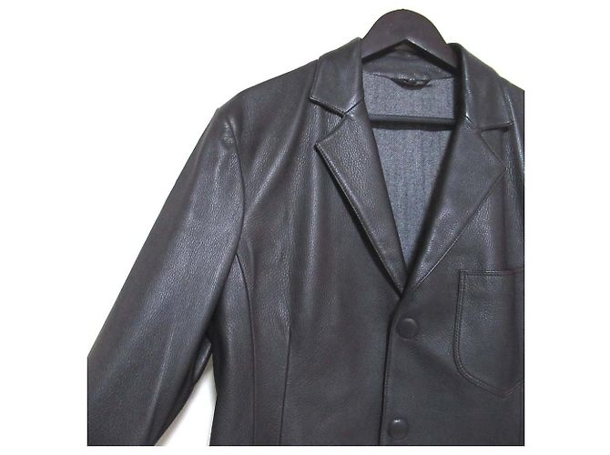 Chaqueta entallada de piel de ciervo Giorgio Armani - vista 3