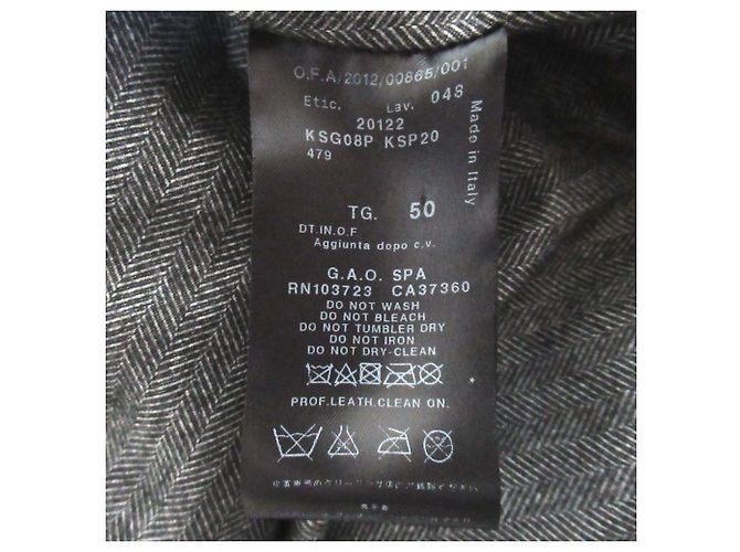 Chaqueta entallada de piel de ciervo Giorgio Armani - vista 5