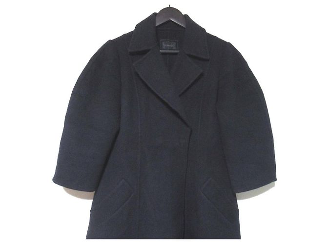 Autre Marque FOXEY BOUTIQUE Abrigo largo cruzado 100% Cachemira Negro - vista 3