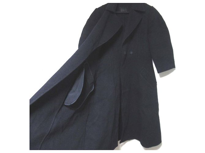 Autre Marque FOXEY BOUTIQUE Abrigo largo cruzado 100% Cachemira Negro - vista 5