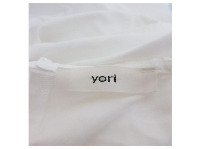 Autre Marque Túnica com camadas e gola com folhos yori Branco - vista 7