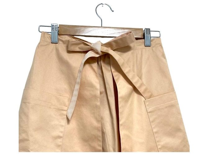 Autre Marque Drawer Wickelrock aus Baumwolle Pink Beige - Ansicht 5