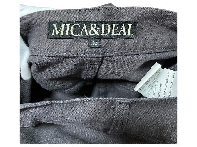 Autre Marque MICA&DEAL Denimhose garment dyed Braun Anthrazitgrau - Ansicht 7
