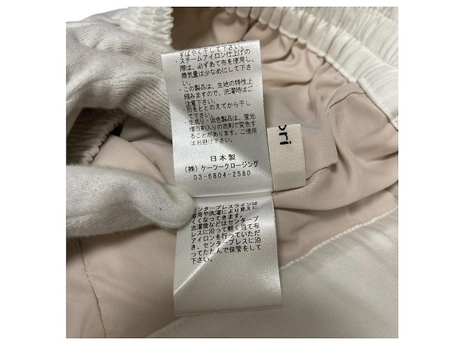 Autre Marque yori Satin Weite Hose mit Bügelfalte Weiß Aus weiß - Ansicht 6