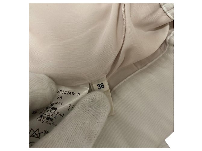 Autre Marque yori Satin Weite Hose mit Bügelfalte Weiß Aus weiß - Ansicht 7
