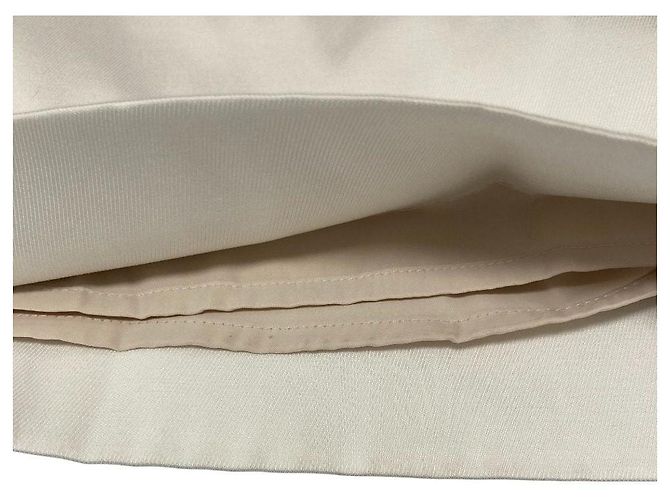 Autre Marque yori Satin Weite Hose mit Bügelfalte Weiß Aus weiß - Ansicht 9