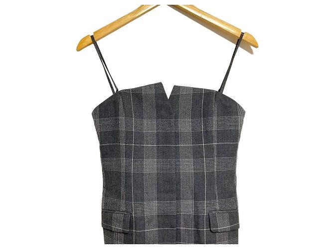 Autre Marque UNITED ARROWS Kariertes Camisole-Kleid Braun - Ansicht 4