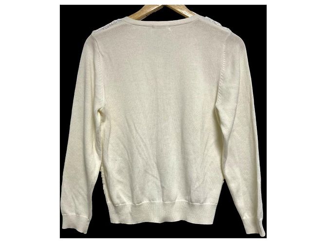 Autre Marque Cardigan in pizzo Ingeborg Bianco Bianco sporco - vista 2