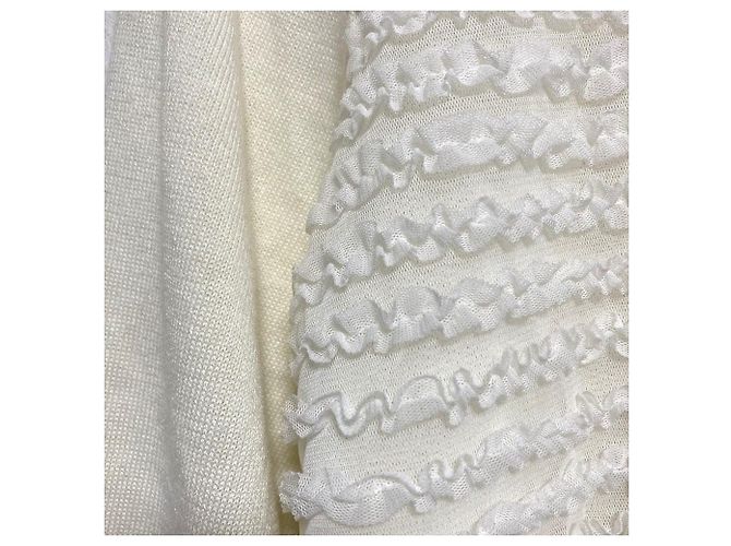 Autre Marque Cardigan in pizzo Ingeborg Bianco Bianco sporco - vista 4