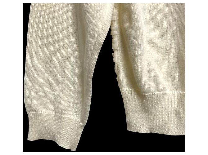 Autre Marque Cardigan in pizzo Ingeborg Bianco Bianco sporco - vista 5