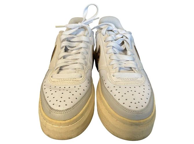 Autre Marque Nike W Court Vision Alta Platform Sneakers Bianco - vista 2