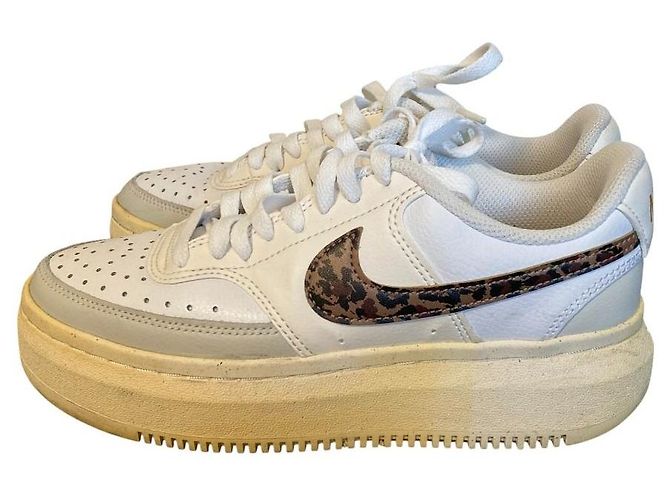Autre Marque Nike W Court Vision Alta Platform Sneakers Bianco - vista 3