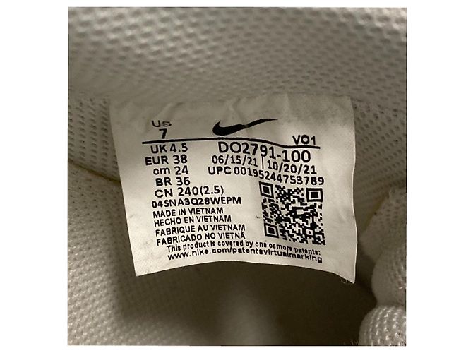 Autre Marque Nike W Court Vision Alta Platform Sneakers Bianco - vista 7