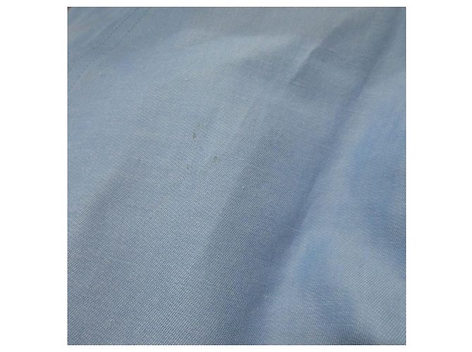 Autre Marque Falda BLAMINK de algodón y lino Azul - vista 8