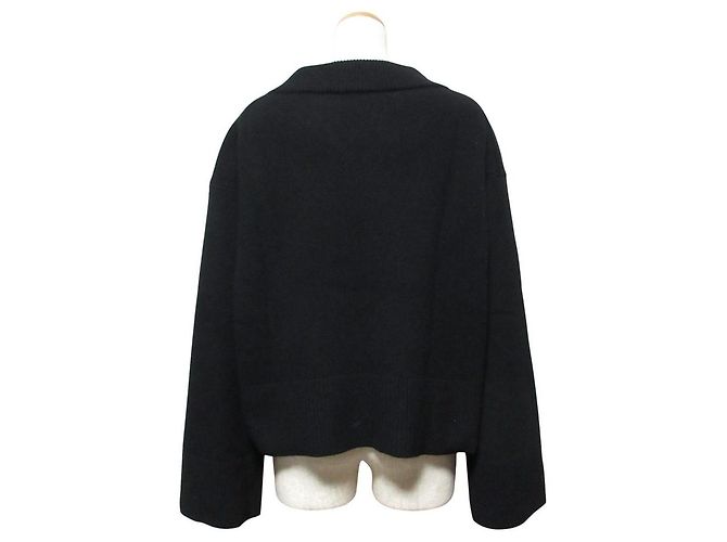 Autre Marque Deuxieme Classe Pullover de malha Middle Gauge Preto - vista 2