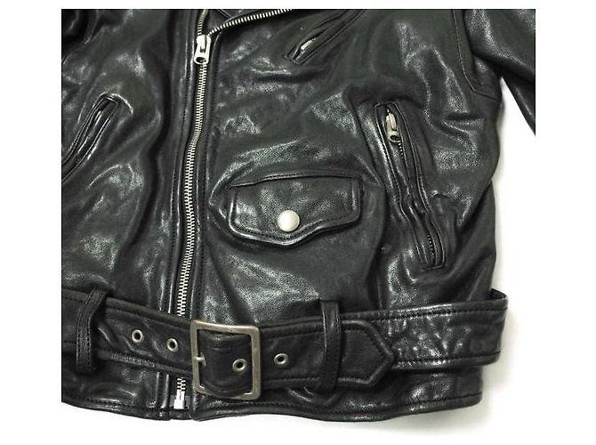 Autre Marque chaqueta de cuero shrink beautiful people Negro - vista 5