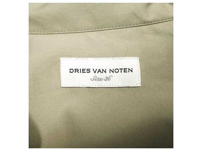 Dries Van Noten CLICK 8329 W.W.SHIRT Camisa de algodón Beige Arena - vista 10