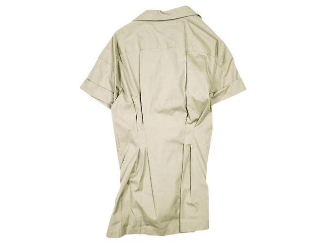 Dries Van Noten CLICK 8329 W.W.SHIRT Camisa de algodón Beige Arena - vista 2