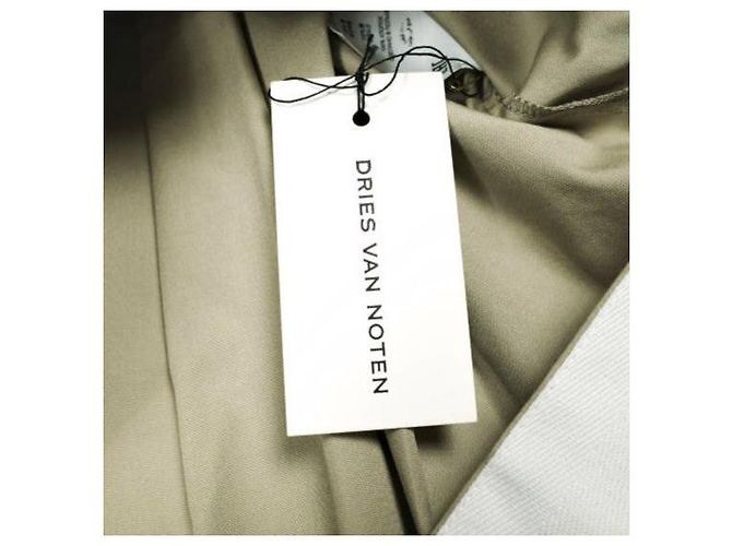 Dries Van Noten CLICK 8329 W.W.SHIRT Camisa de algodón Beige Arena - vista 5