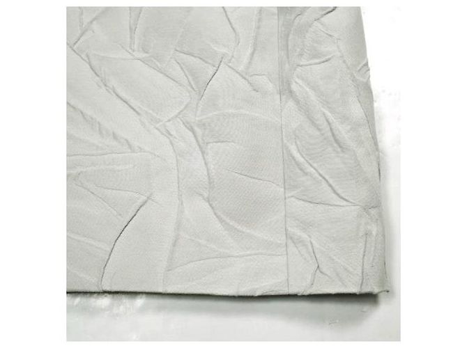 Dries Van Noten ROOLSY 9034 W.W.COAT Abrigo de mezcla de algodón y seda Blanco - vista 7
